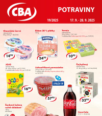 Akční leták CBA Potraviny 