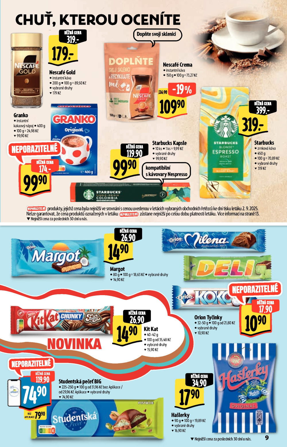 Leták Albert Supermarket - Akční katalog - strana 9