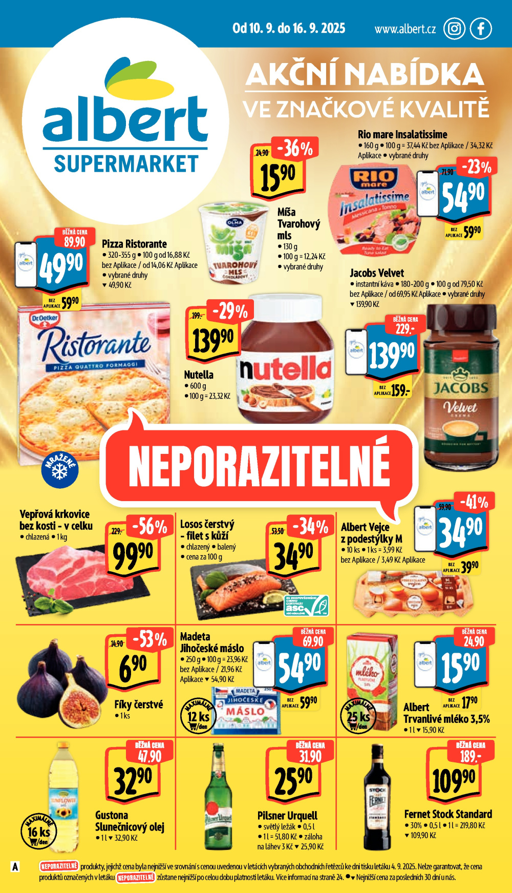 Leták Albert Supermarket leták - strana 1