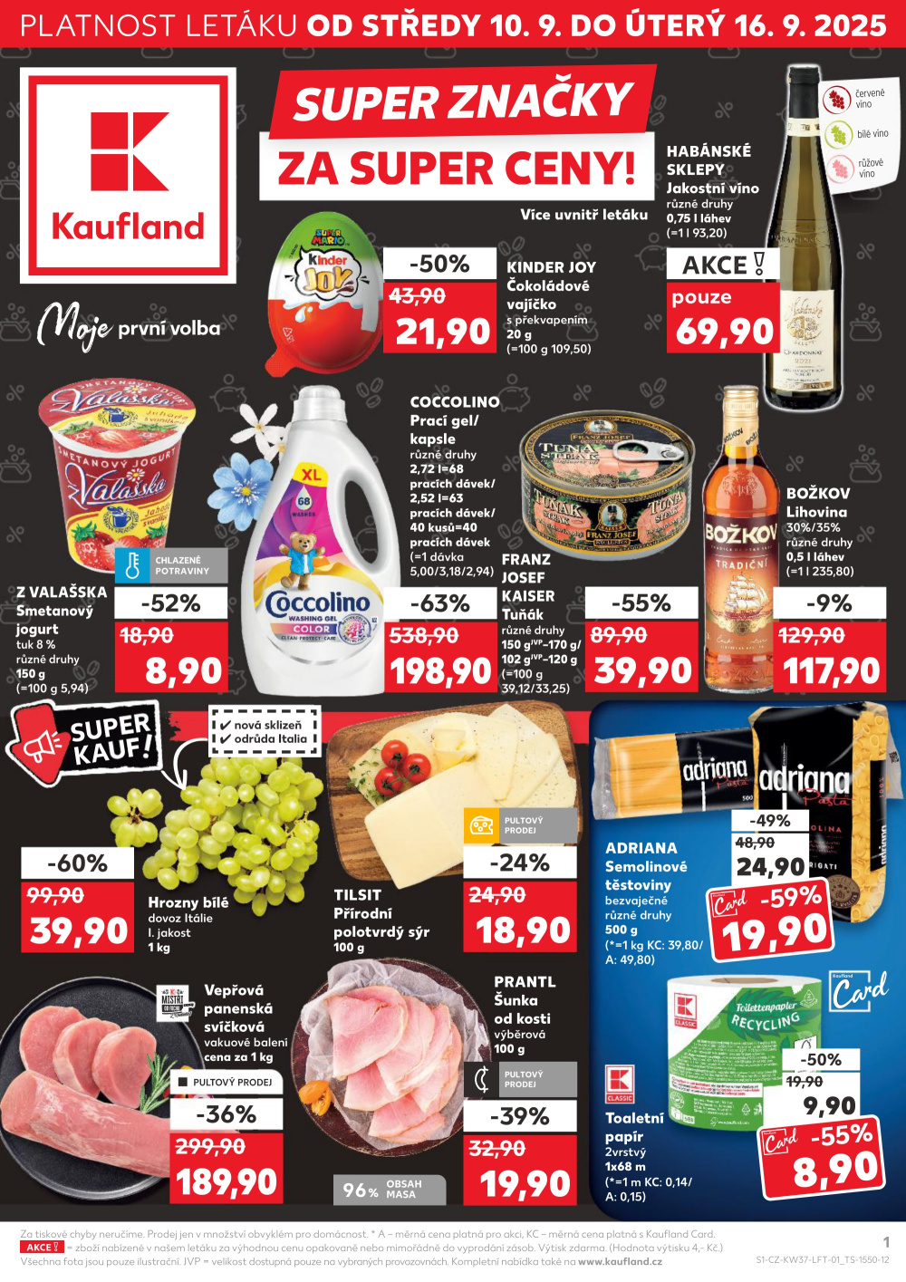 Leták Kaufland leták Přerov - Želatovská - strana 1