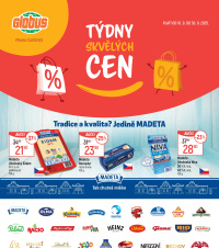 Akční leták Globus  Praha - Čakovice - Týdny skvělých cen