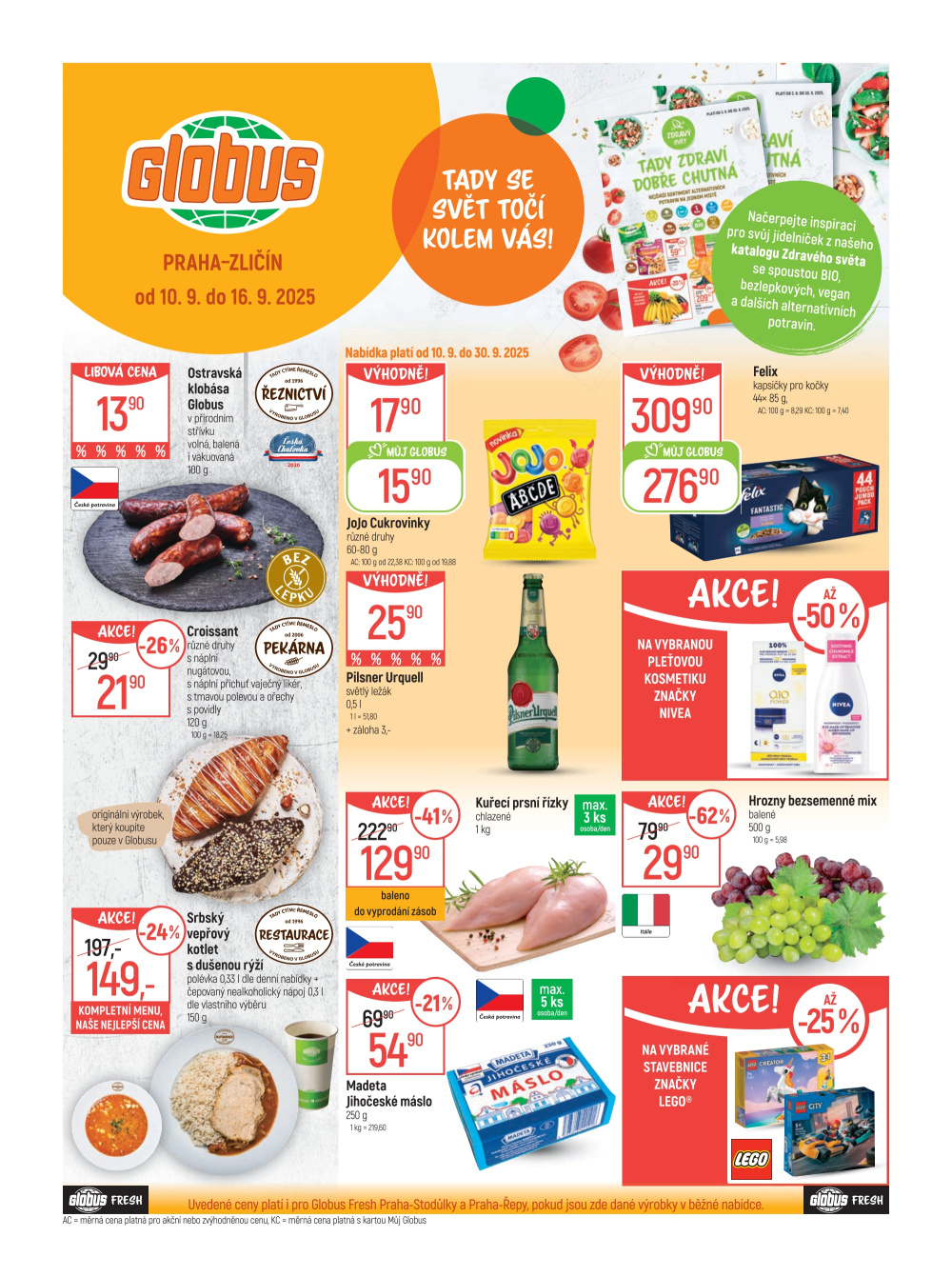 Leták Globus leták Praha - Zličín - strana 1