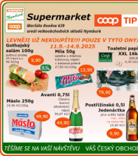 Akční leták COOP Jednota Nymburk Supermarket 