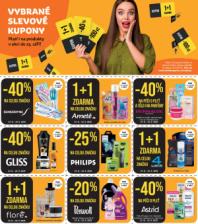 Akční leták Teta drogerie - Vybrané slevové kupony