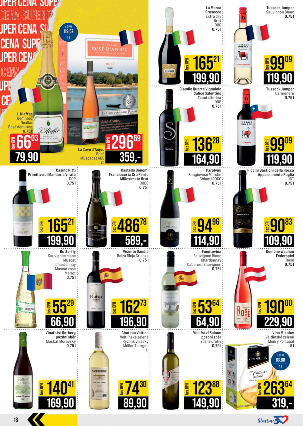 Leták JIP leták CC Cash & Carry - Brno, Ostrava, Praha, Polička, Olomouc, Karlovy Vary, Zlín, Jilemnice, Pardubice - strana 18