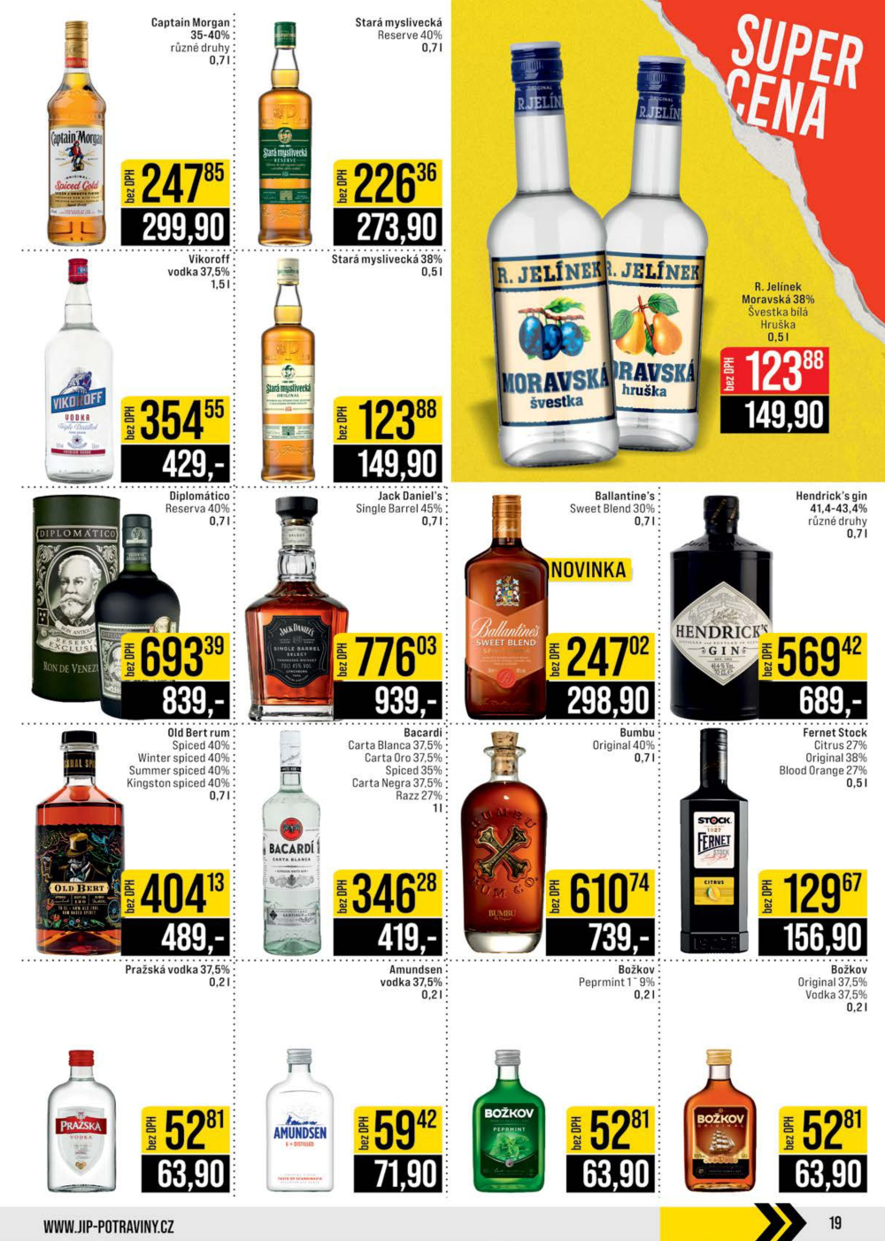 Leták JIP leták CC Cash & Carry - Brno, Ostrava, Praha, Polička, Olomouc, Karlovy Vary, Zlín, Jilemnice, Pardubice - strana 19