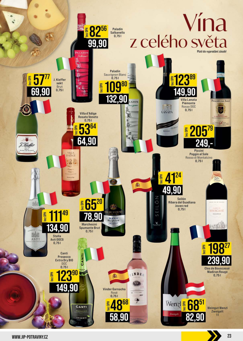 Leták JIP leták CC Cash & Carry - Brno, Ostrava, Praha, Polička, Olomouc, Karlovy Vary, Zlín, Jilemnice, Pardubice - strana 23