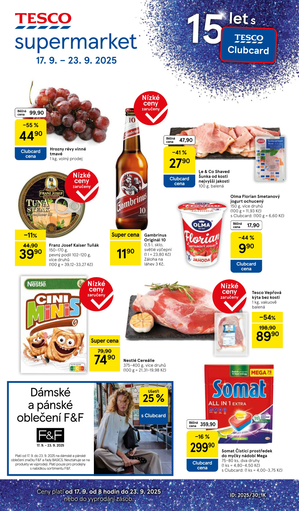 Leták Tesco supermarket leták - strana 1