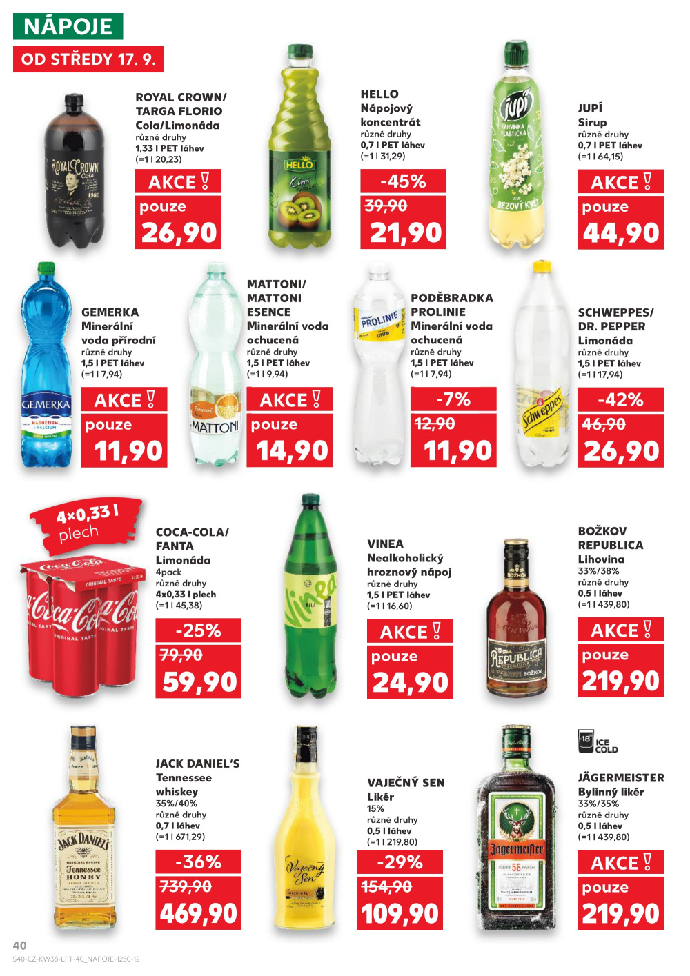 Leták Kaufland leták Rožnov pod Radhoštěm - strana 40