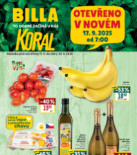Akční leták BILLA  - Děčín, Plzeňská OC Korál