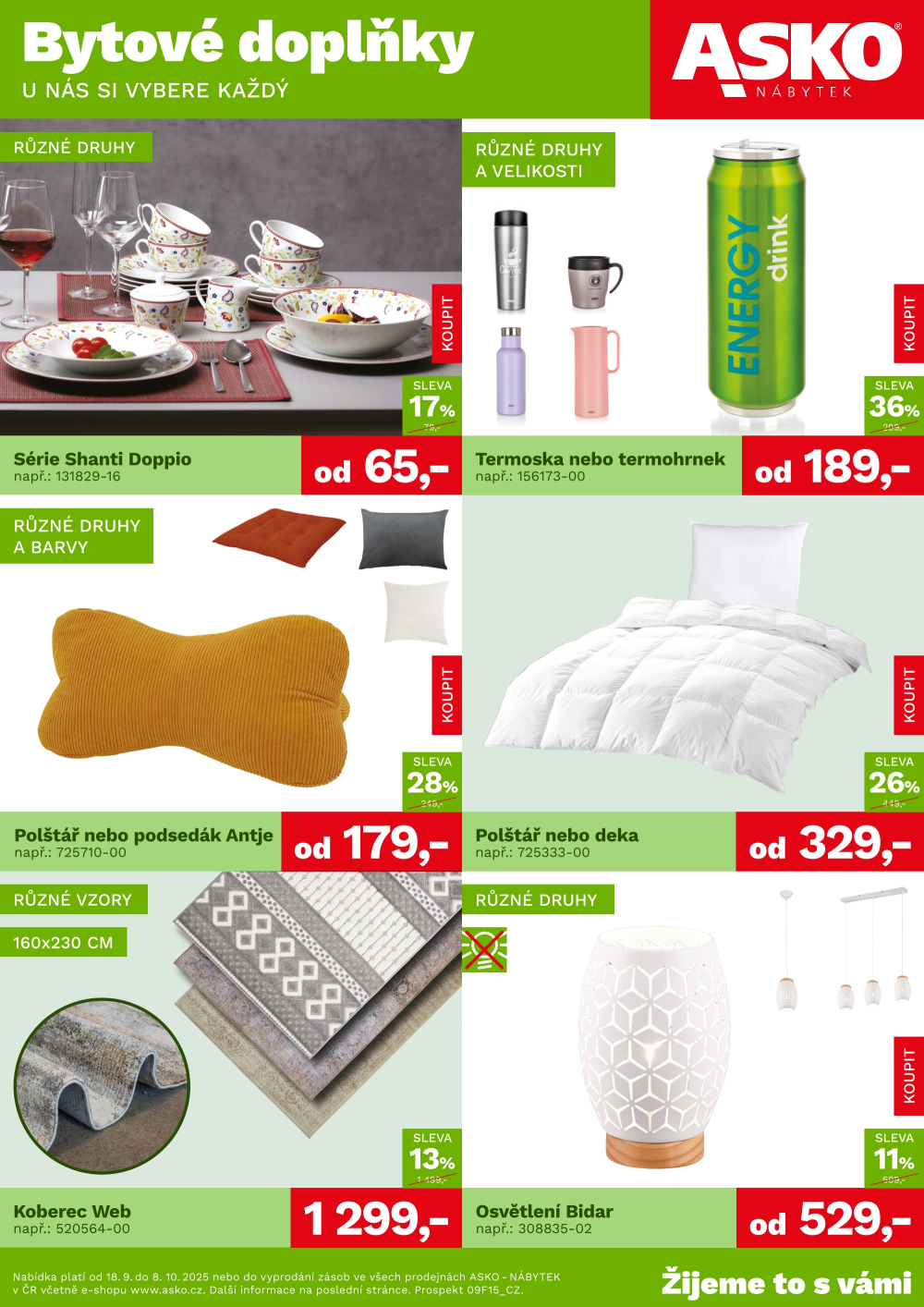 Leták ASKO nábytek leták - Bytové doplňky - strana 1