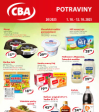 Akční leták CBA Potraviny 