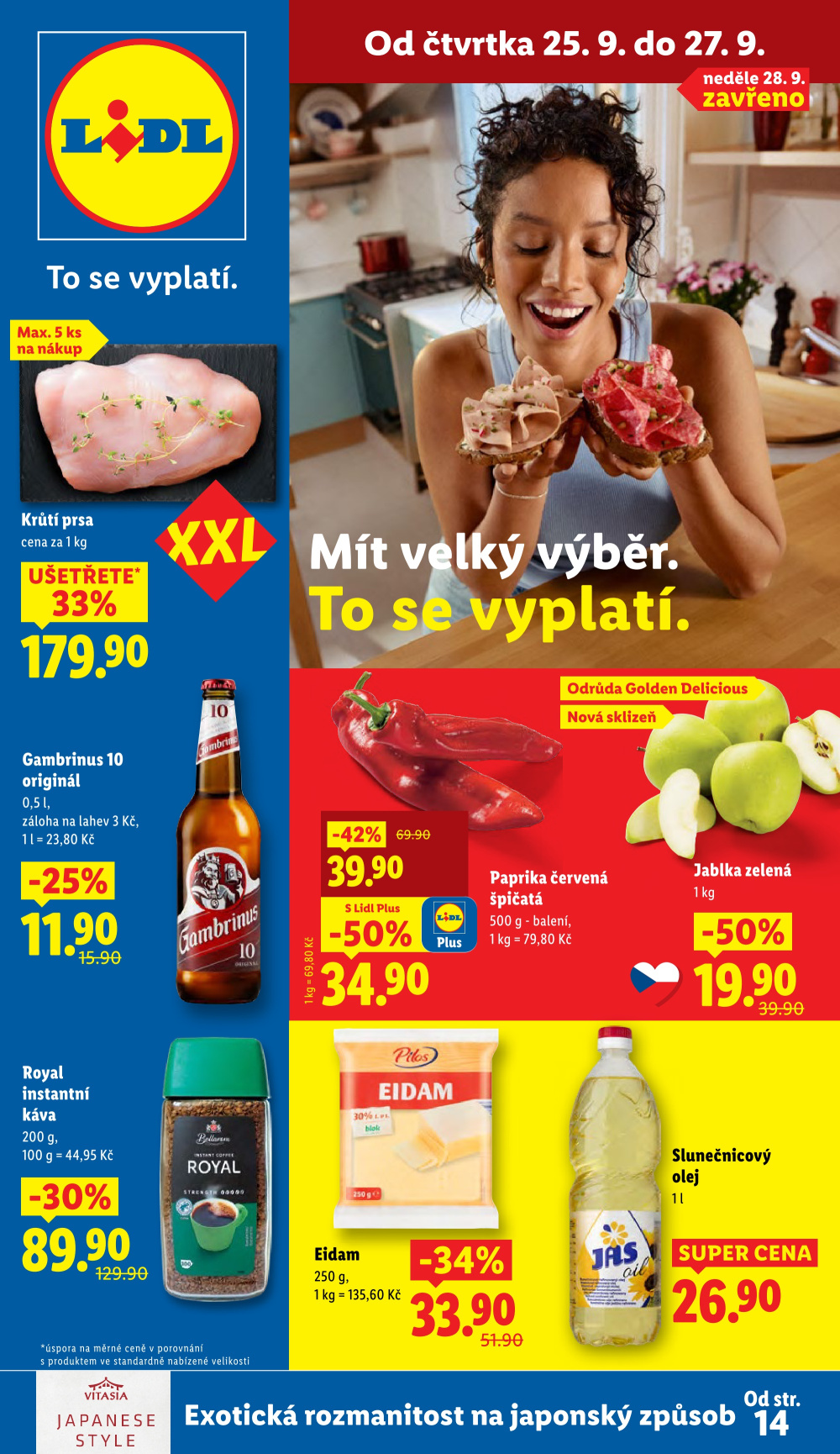 Leták Lidl leták od čtvrtka - Exotická rozmanitost na japonský způsob - strana 1