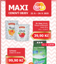 Akční leták Teta drogerie - Maxi cenový objev