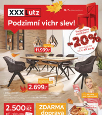 Akční leták XXXLutz  - Podzimní vichr slev