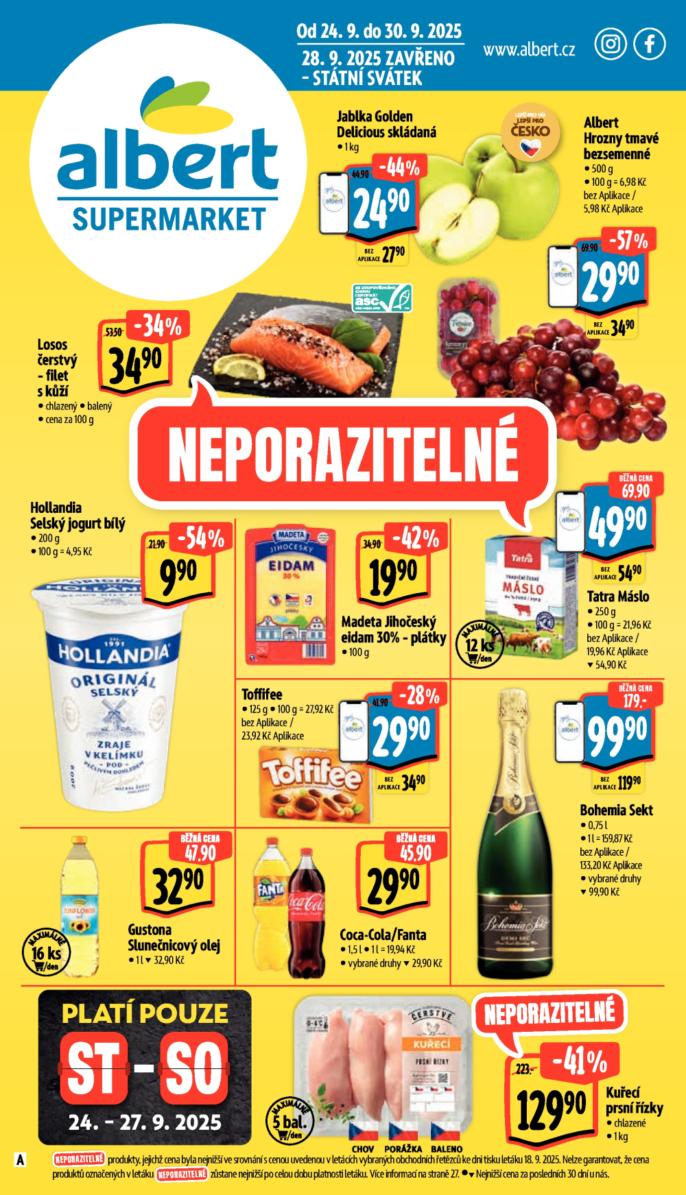 Leták Albert Supermarket leták - strana 1