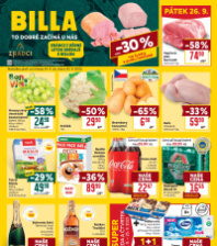 Akční leták BILLA velký 