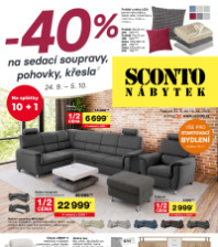 Akční leták SCONTO Nábytek 