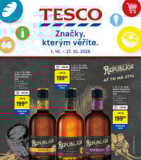 Akční leták Tesco  - Značky, kterým věříte