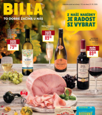 Akční leták BILLA  - Podzimní nápoje II.
