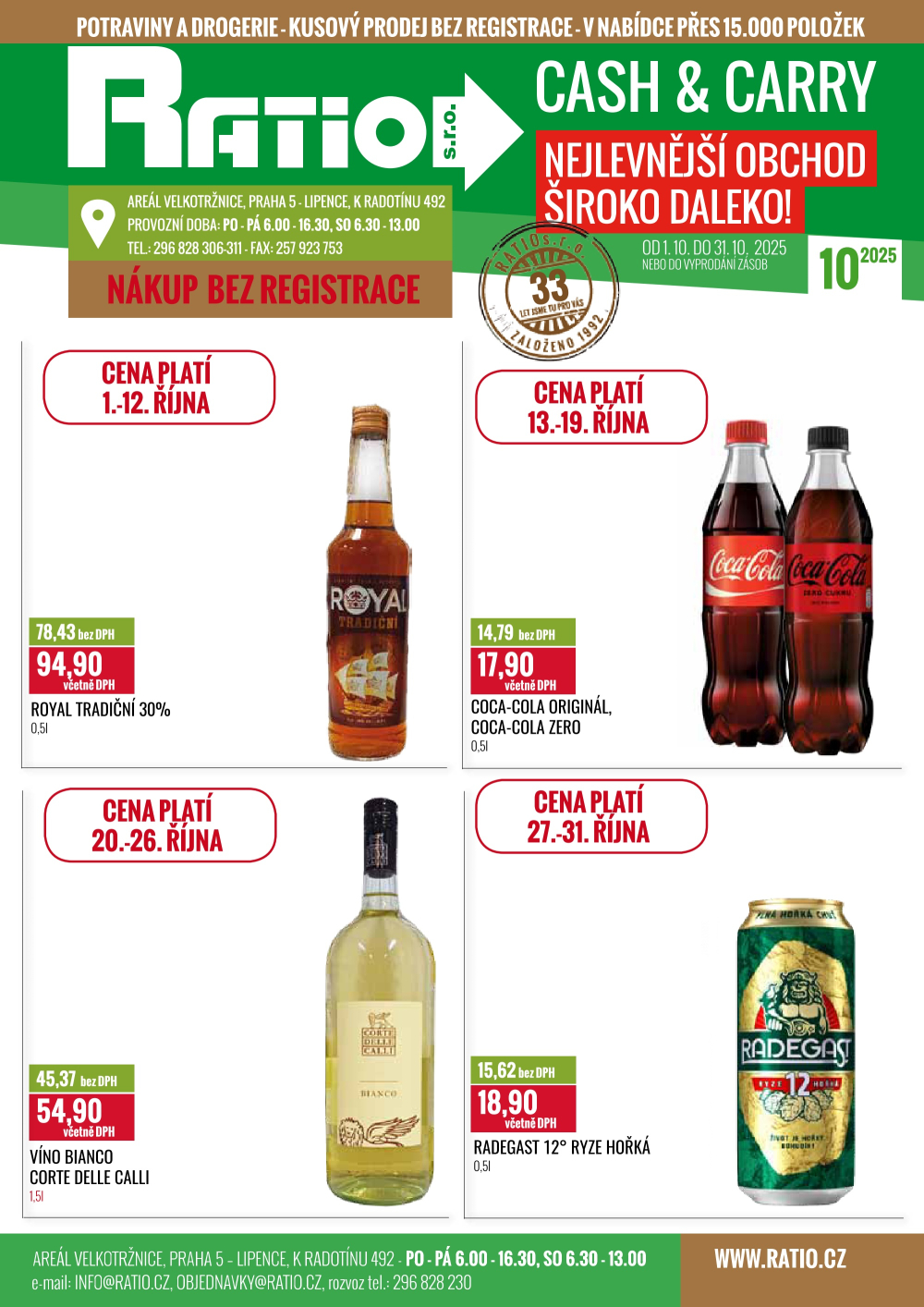 Leták Ratio leták - strana 1