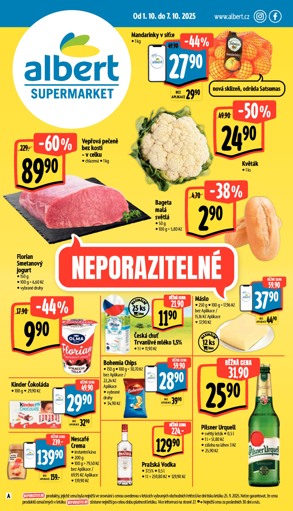 Leták Albert Supermarket leták - strana 1