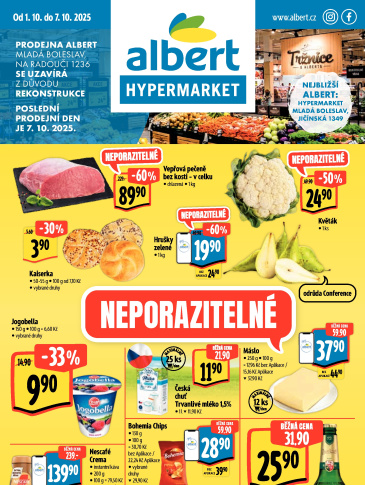 Albert Hypermarket leták - Mladá Boleslav, Na Radouči