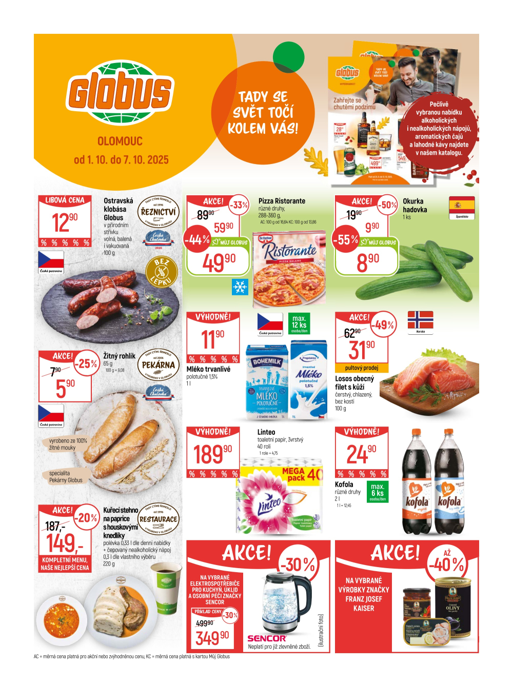 Leták Globus leták Olomouc - strana 1