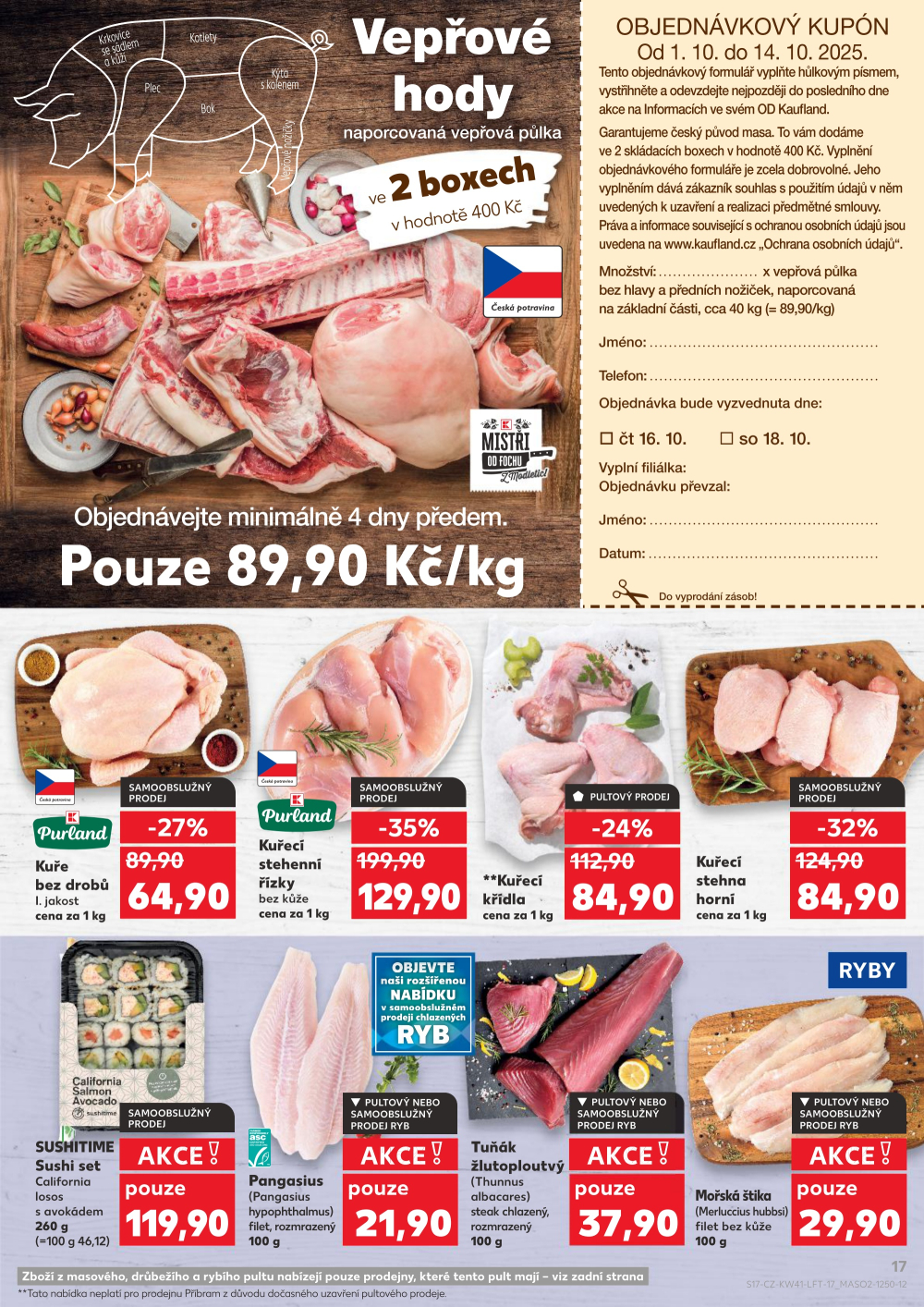 Leták Kaufland leták Praha 9 - Hloubětín - strana 17