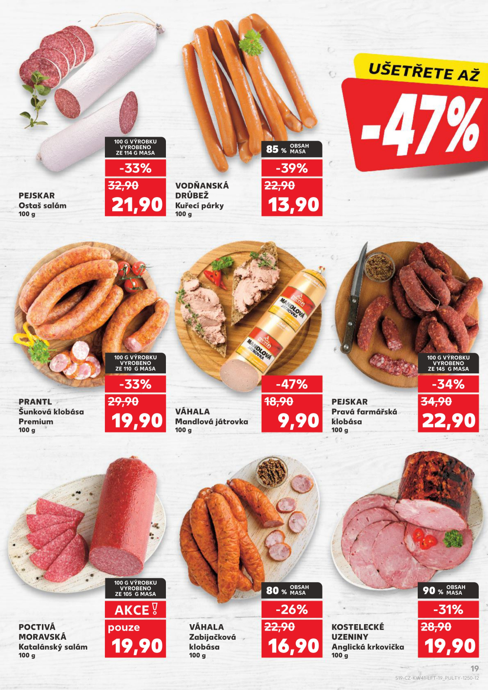 Leták Kaufland leták Praha 9 - Hloubětín - strana 19