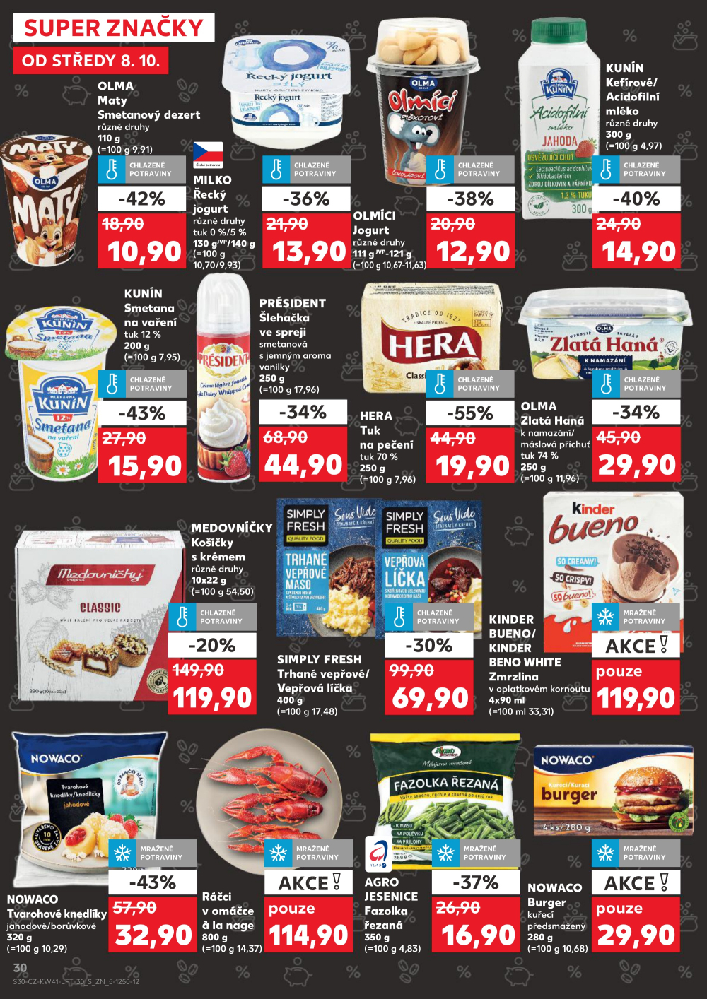 Leták Kaufland leták Praha 9 - Hloubětín - strana 30