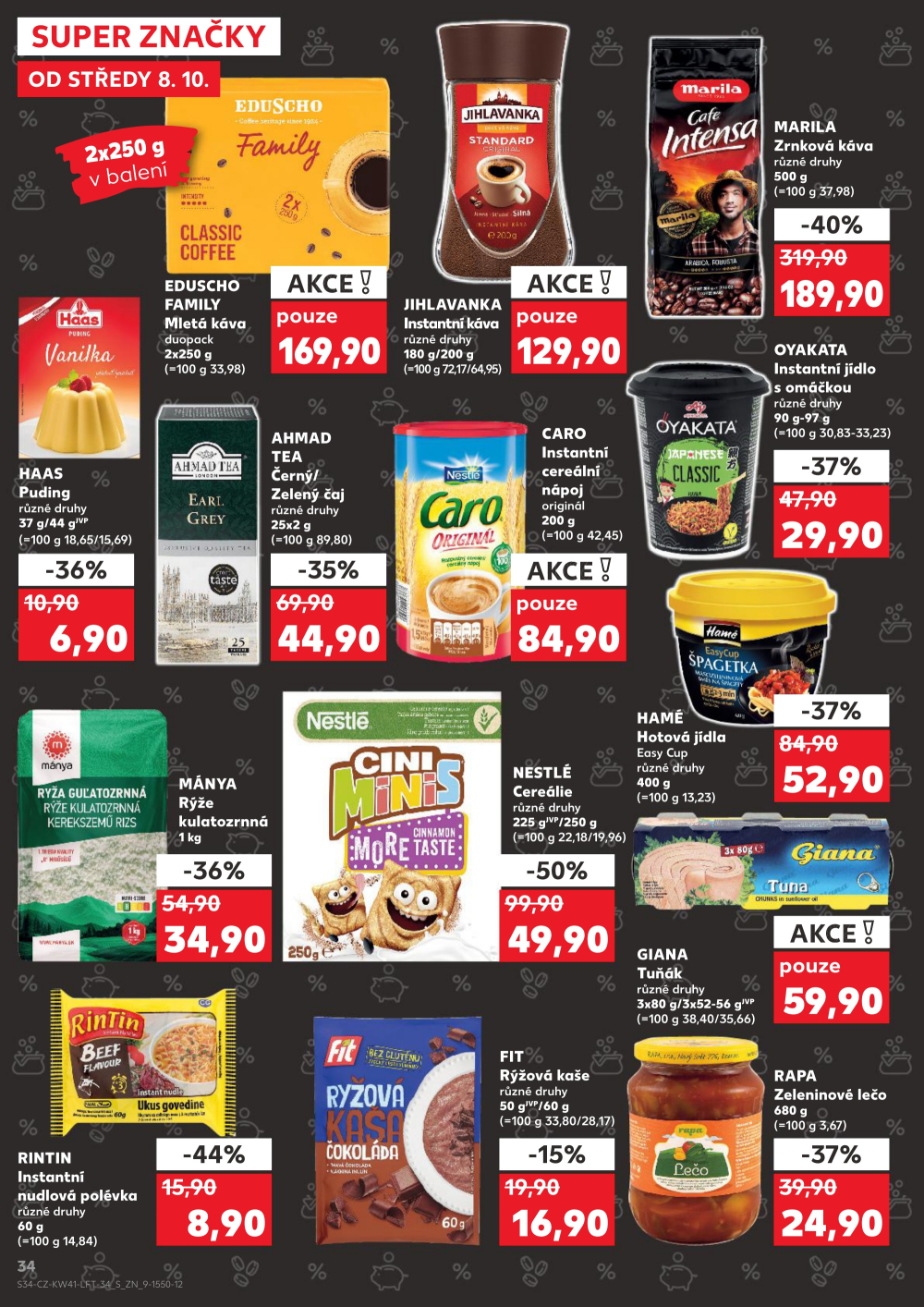 Leták Kaufland leták Praha 9 - Hloubětín - strana 34