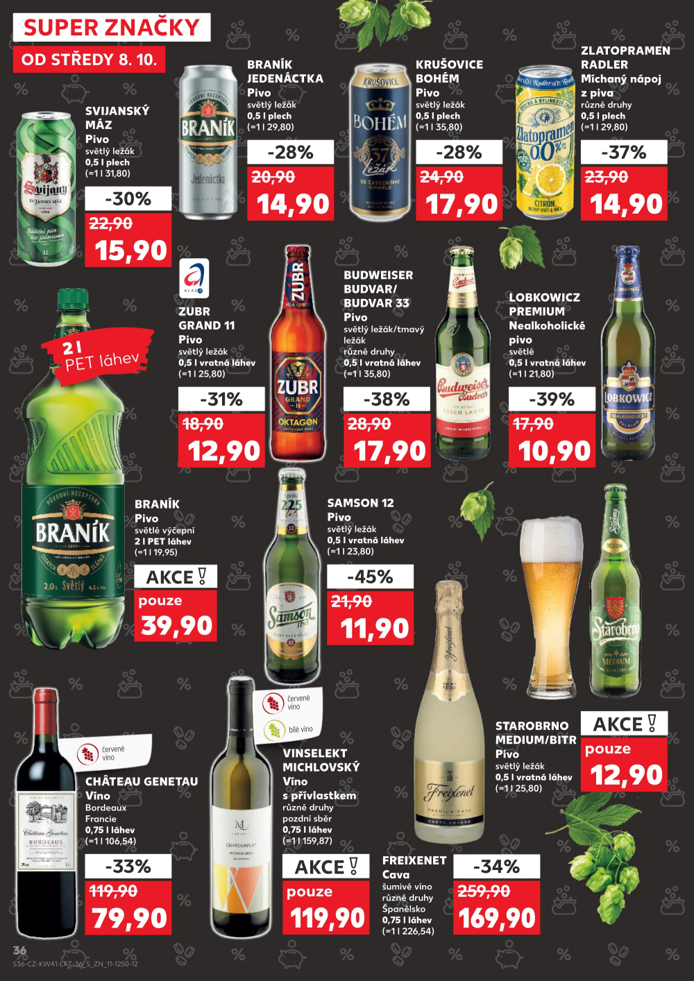 Leták Kaufland leták Praha 9 - Hloubětín - strana 36
