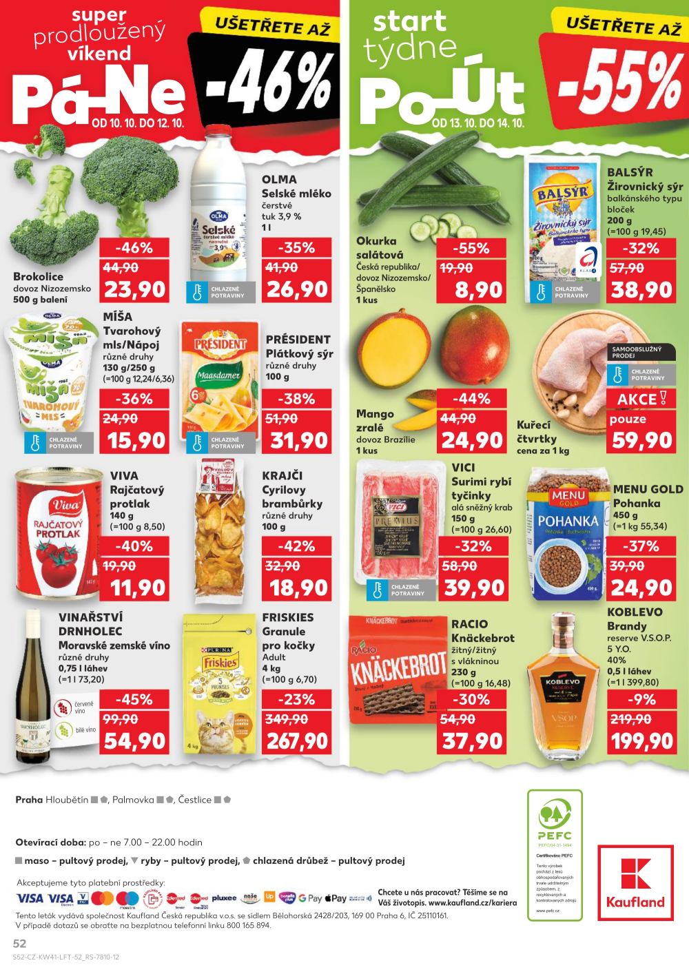 Leták Kaufland leták Praha 9 - Hloubětín - strana 52