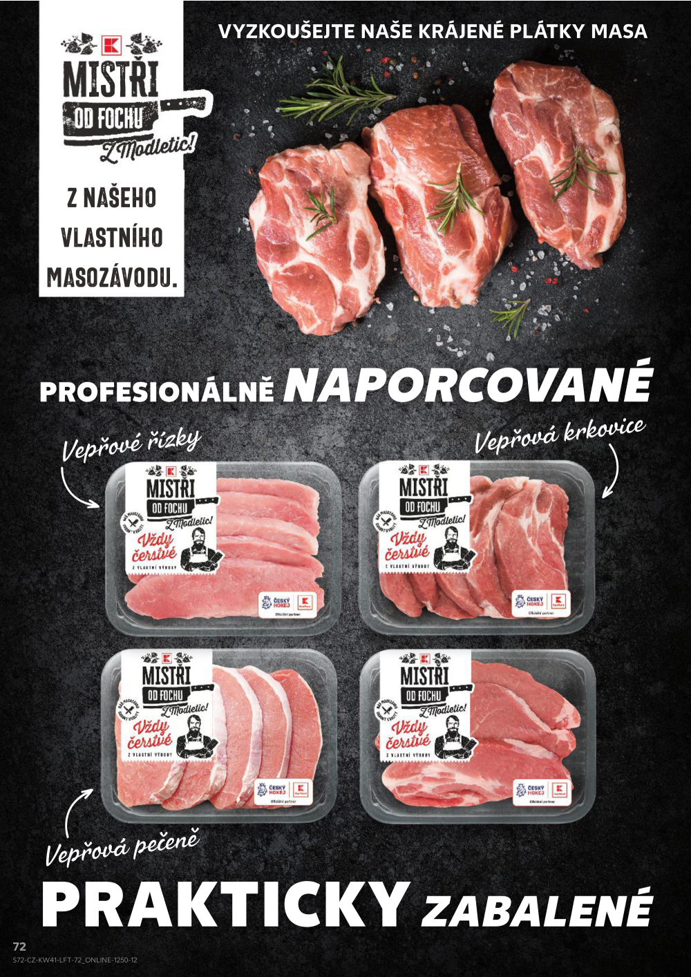 Leták Kaufland leták Praha 9 - Hloubětín - strana 72