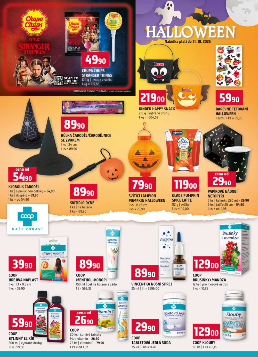 Leták Terno leták - České Budějovice, Bechyně, Třeboň, Trhové Sviny, Týn nad Vltavou, Olomouc, Hradec Králové - strana 16