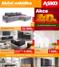 Akční leták ASKO nábytek  - Akční nabídka