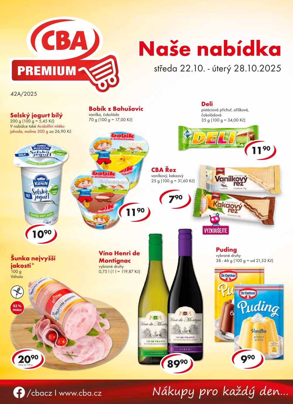 Leták CBA Premium leták - strana 1