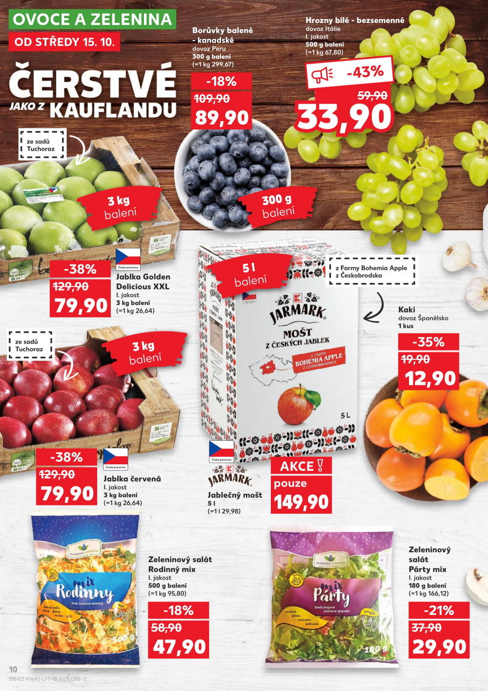 Leták Kaufland leták Znojmo, Jarošova - strana 10