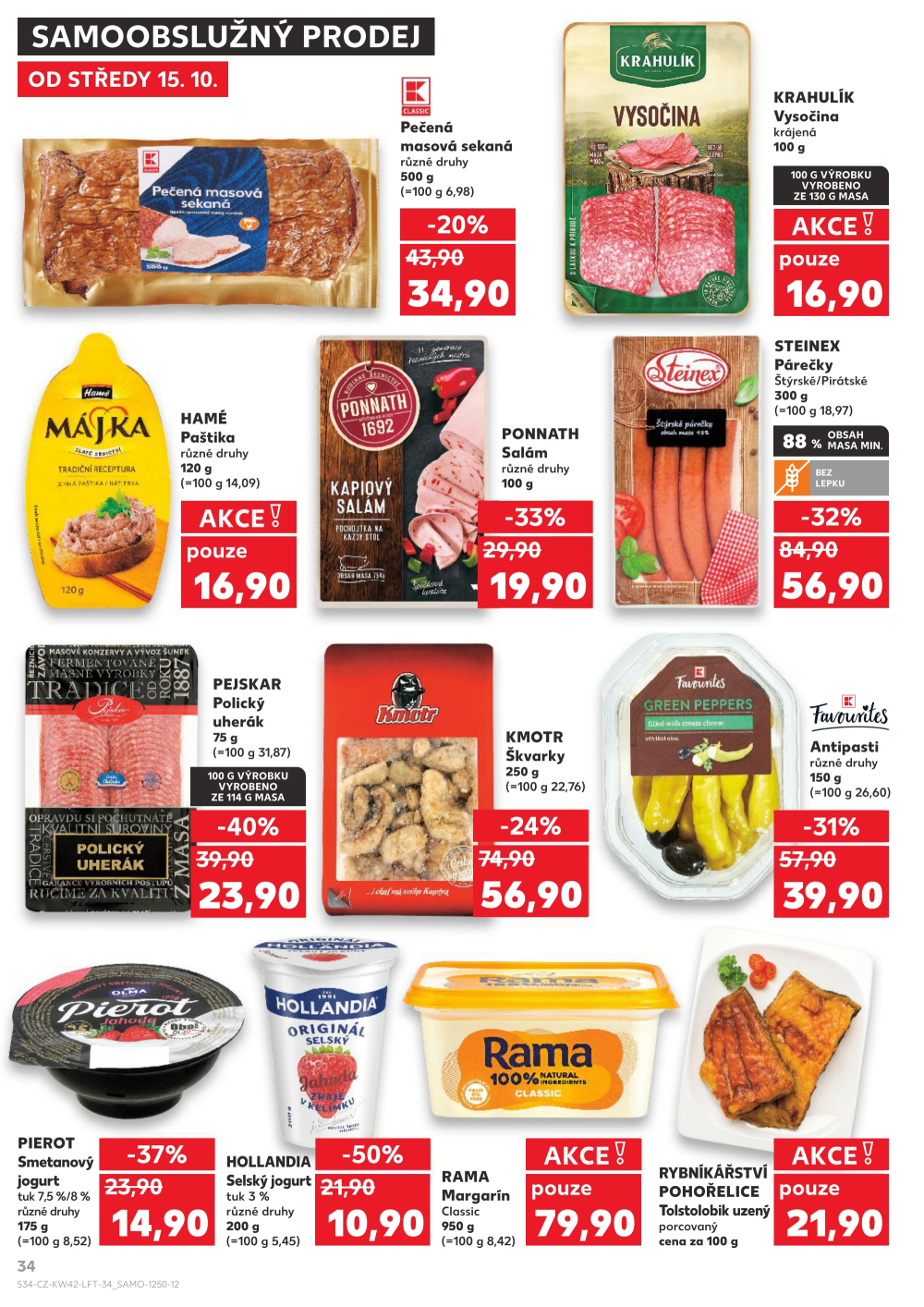 Leták Kaufland leták Znojmo, Jarošova - strana 34