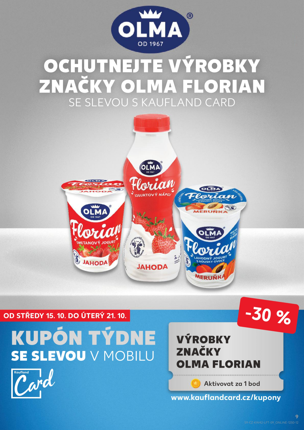 Leták Kaufland leták Znojmo, Jarošova - strana 9