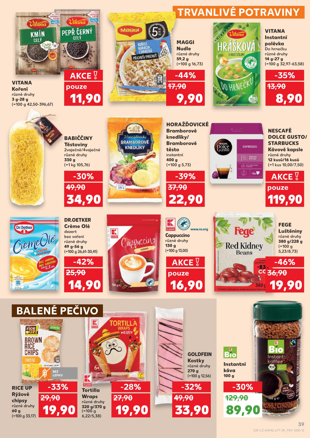 Leták Kaufland leták Přerov - Lýsky - strana 39