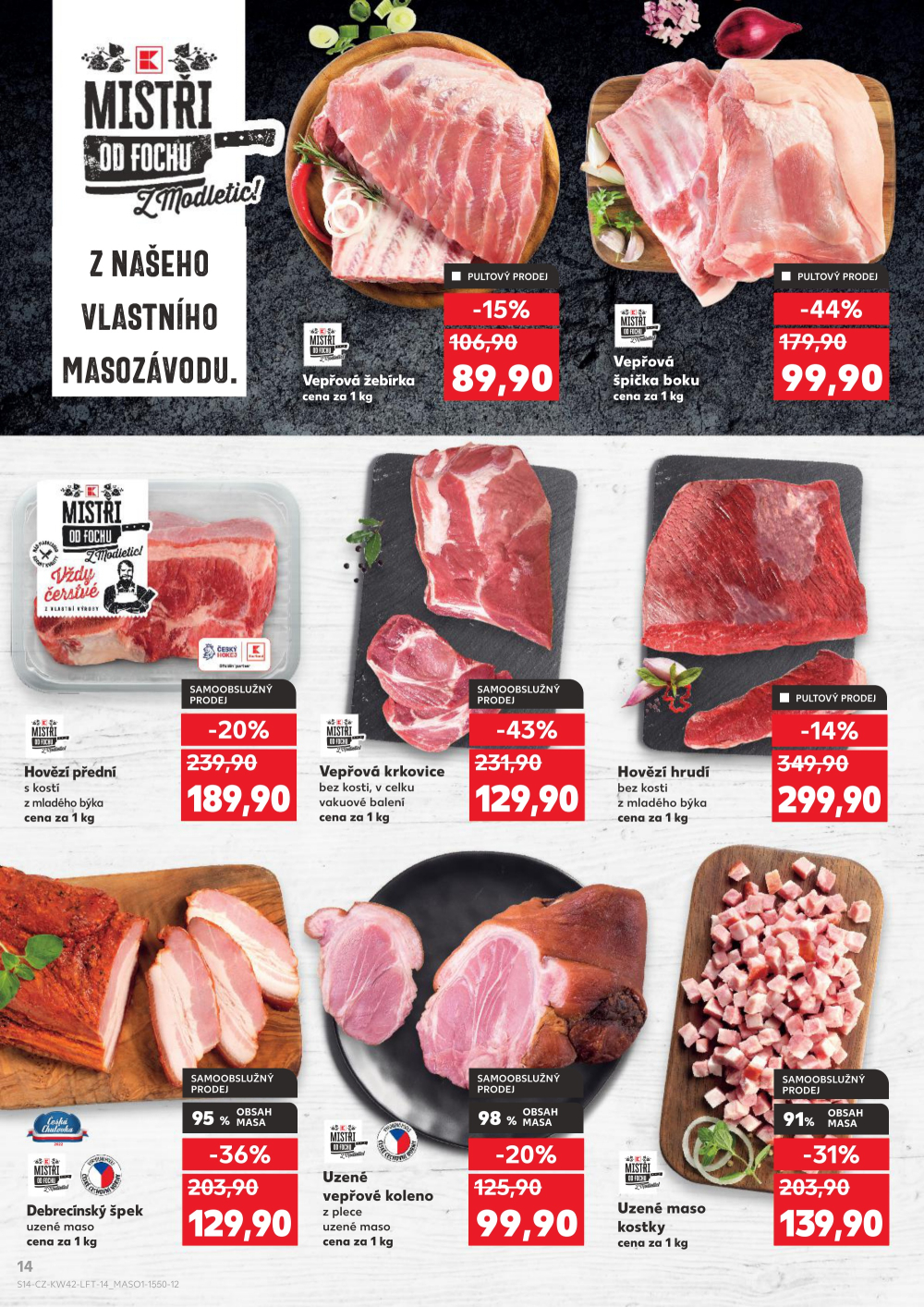 Leták Kaufland leták Prostějov, Olomoucká - strana 14