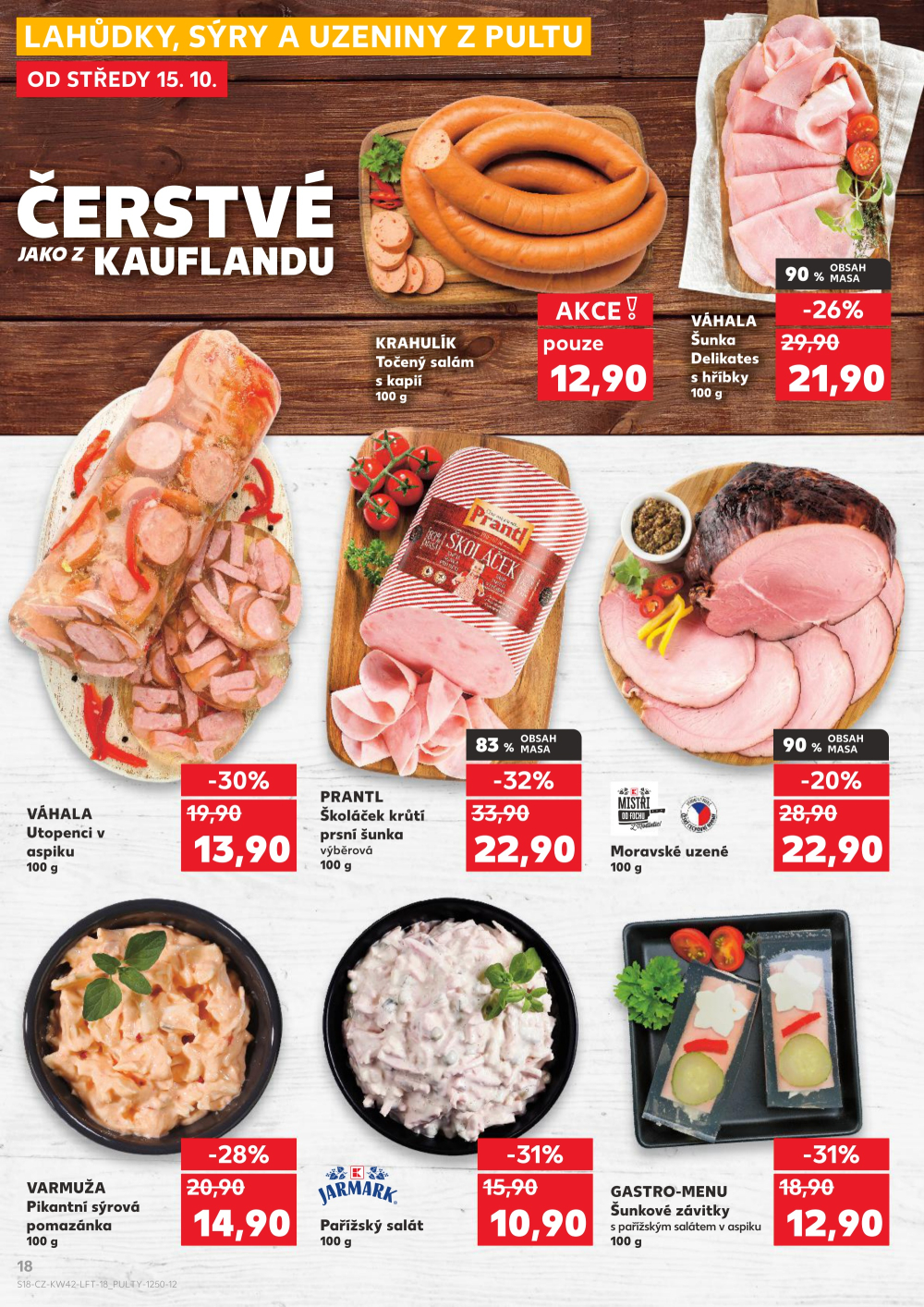 Leták Kaufland leták Prostějov, Olomoucká - strana 18