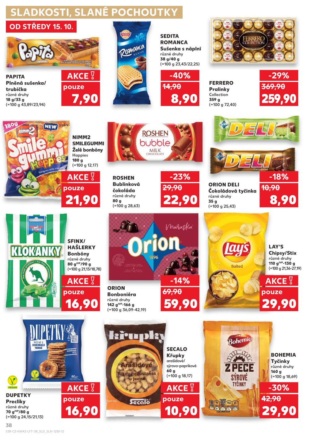 Leták Kaufland leták Prostějov, Olomoucká - strana 38