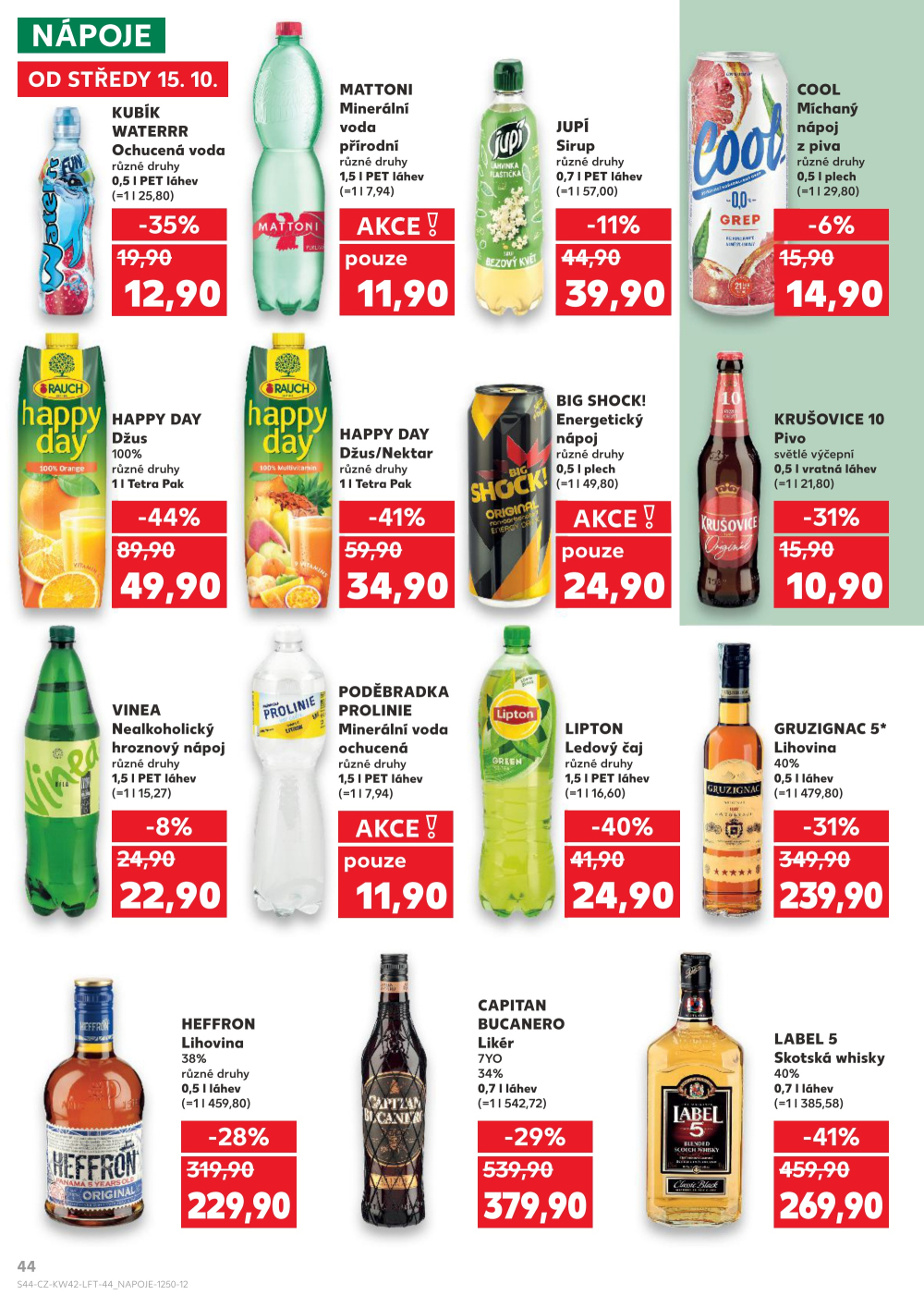 Leták Kaufland leták Prostějov, Olomoucká - strana 44