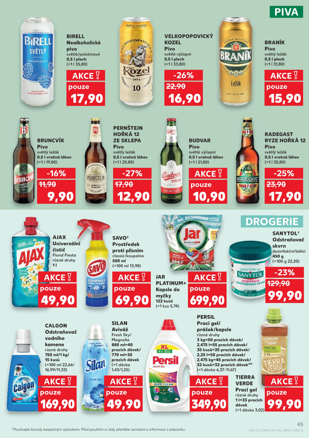 Leták Kaufland leták Prostějov, Olomoucká - strana 45