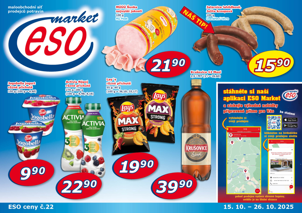 Leták ESO MARKET leták - strana 1