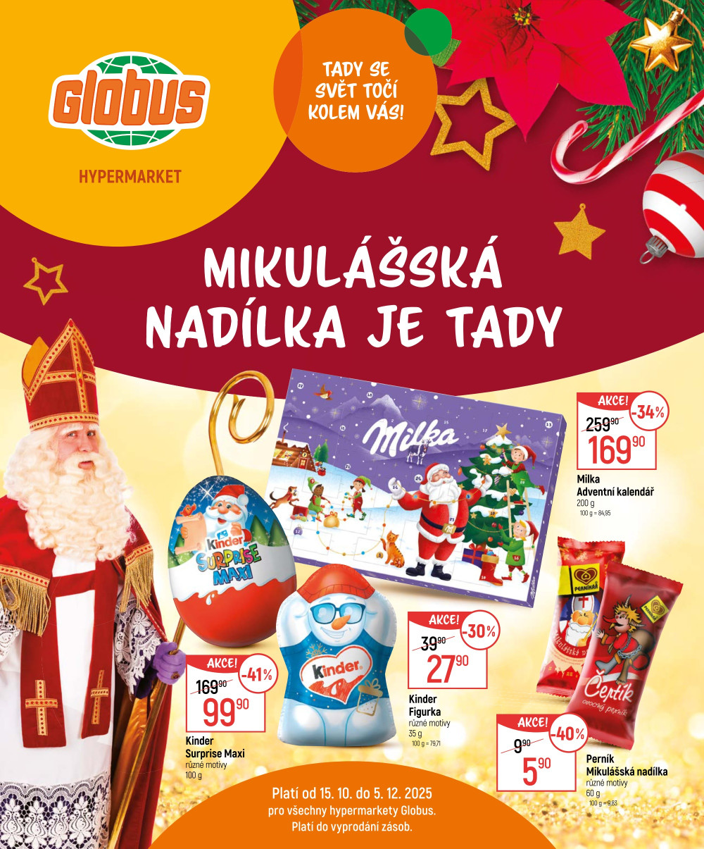 Leták Globus leták - Mikulášská nadílka je tady - strana 1