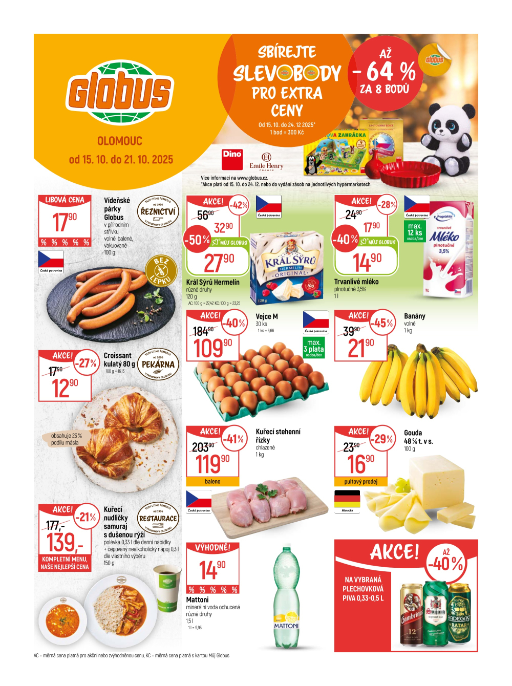 Leták Globus leták Olomouc - strana 1
